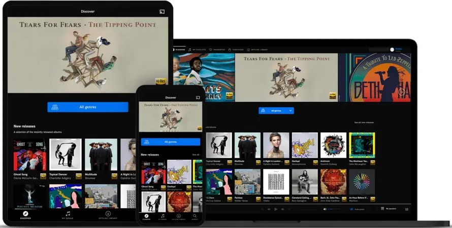 qobuz app interface
