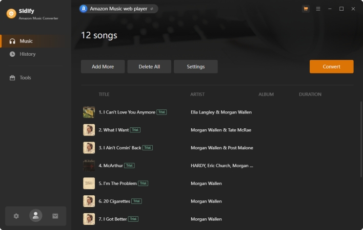 convert amazon music