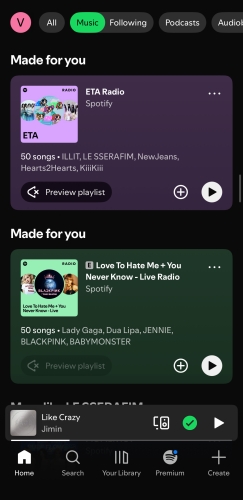 spotify made for you playlist