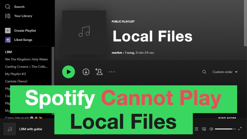 fix spotify can't play local files