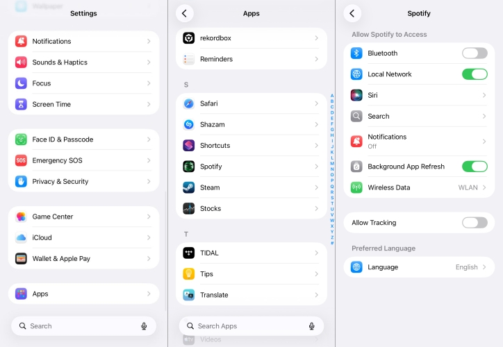 spotify application data usage