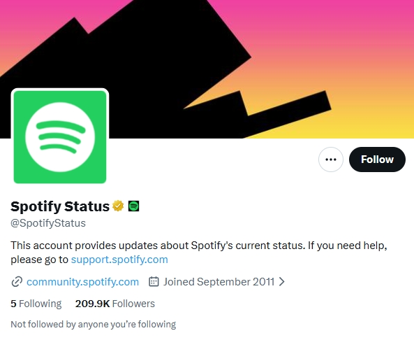 spotify status account