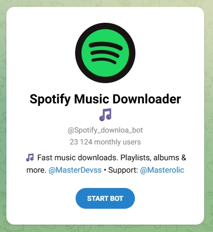 spotify telegram bot