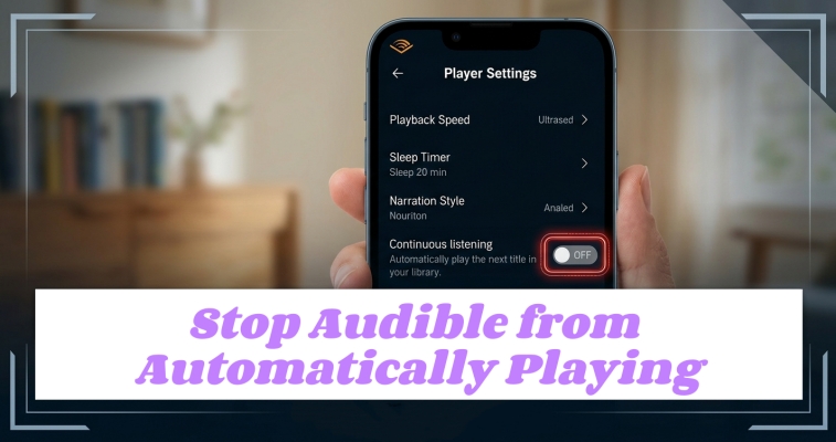 stop audible from auto playing