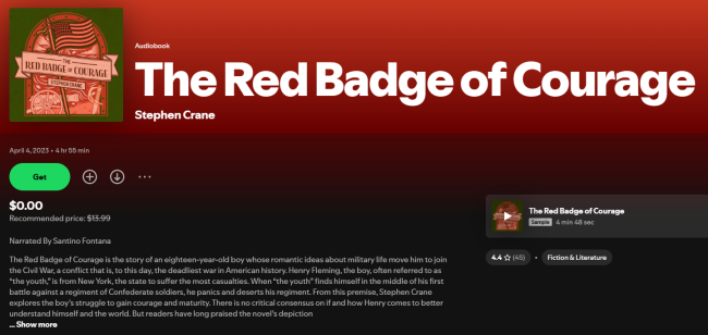 the red badge or courage