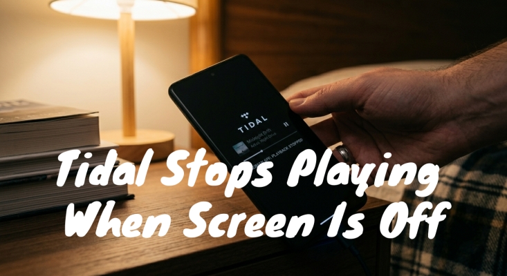 tidal stops playing when screen is off