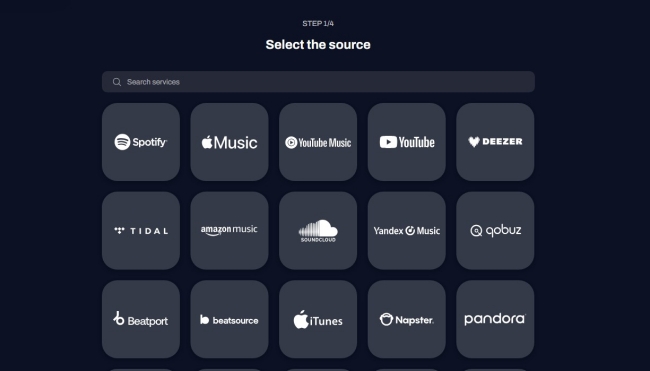 tunemymusic select source