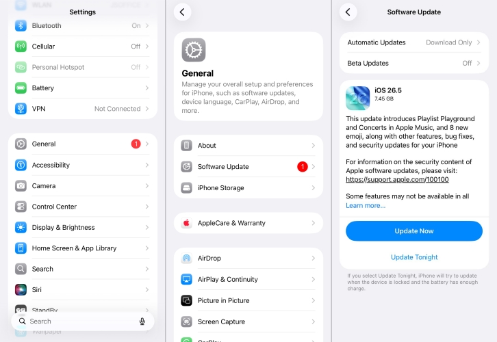 update iphone