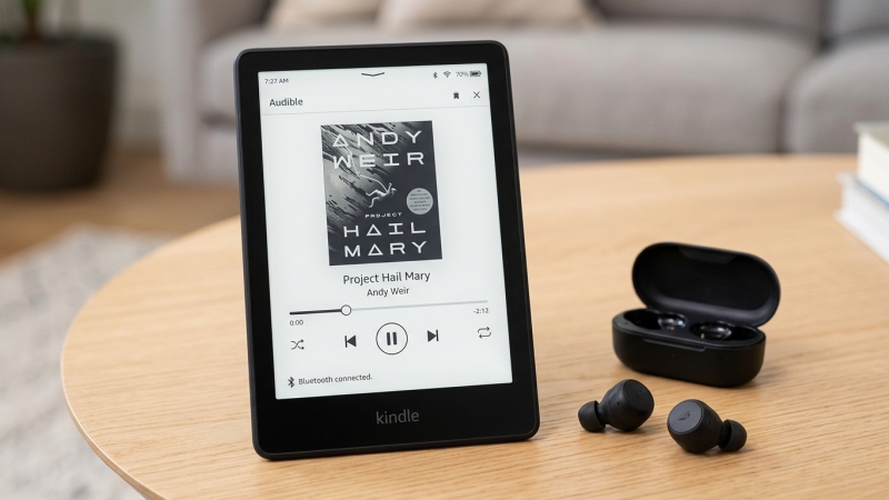 use audible on kindle