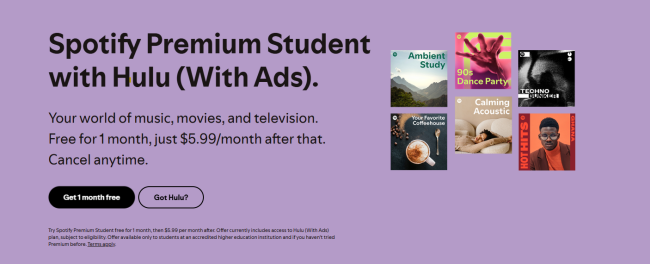 what is spotify hulu bundle