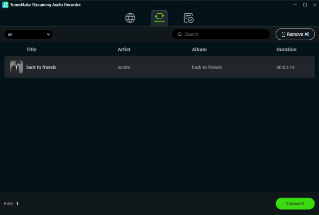 convert streaming music