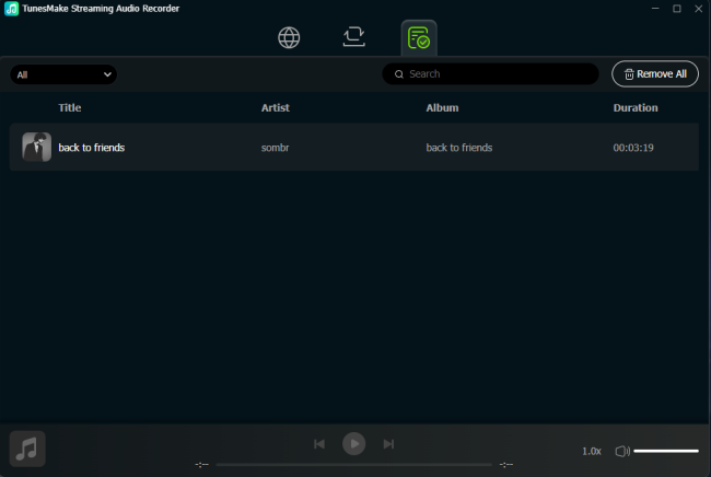 converted streaming music