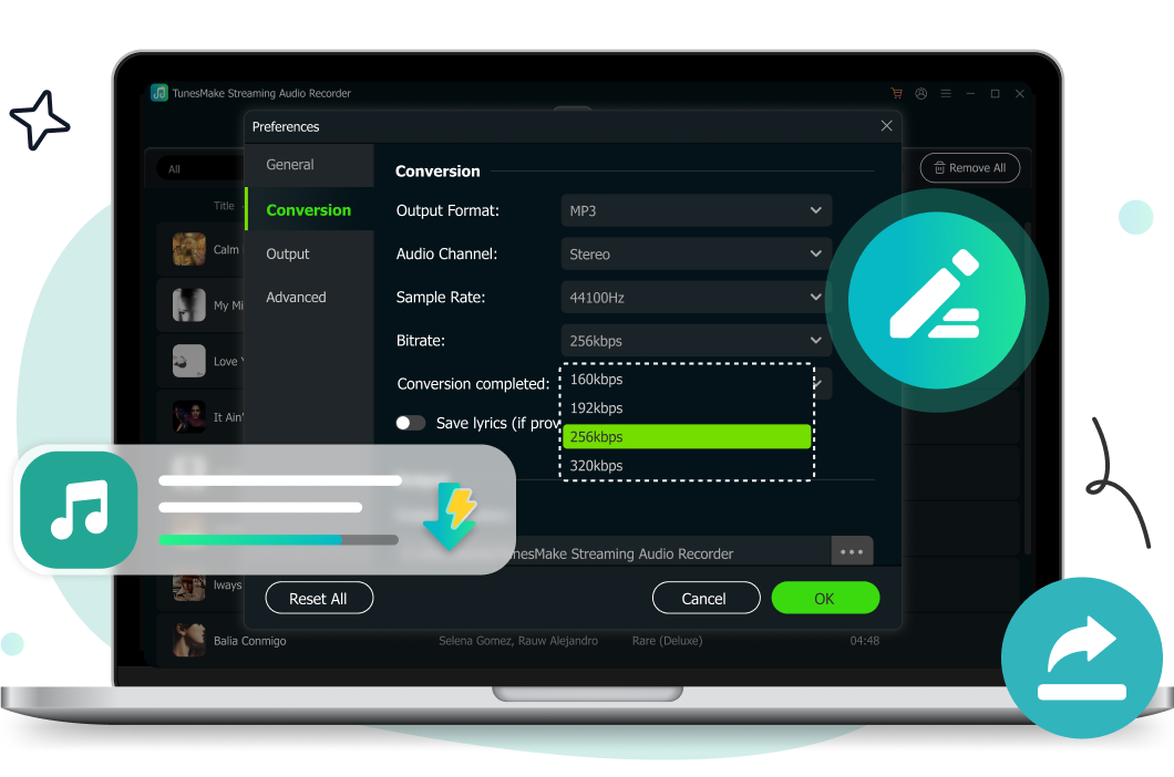 customize tidal audio settings